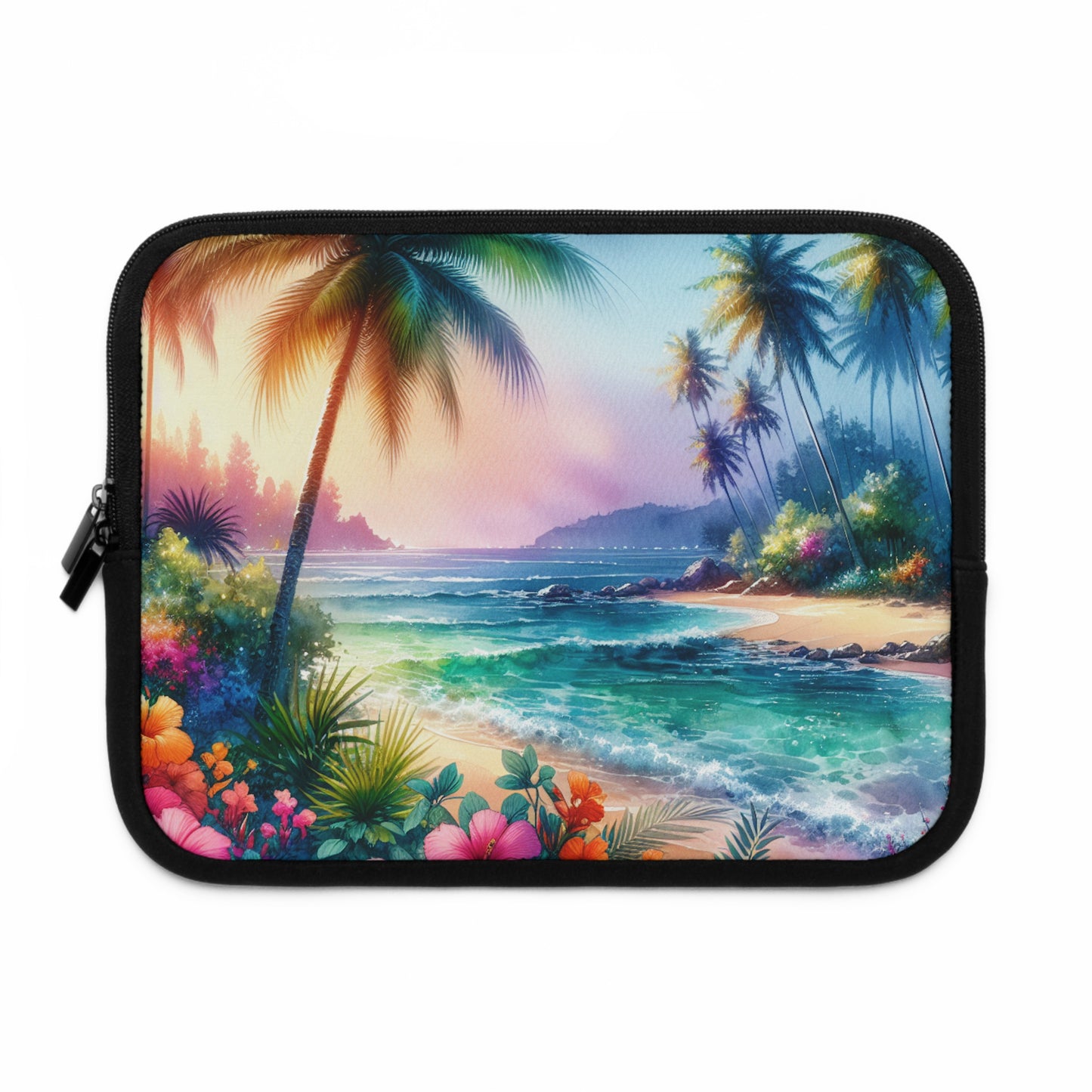 Tropical Laptop Sleeve, 5 Sizes - Perfect for Beach Lovers & Students / Bay of Peace
