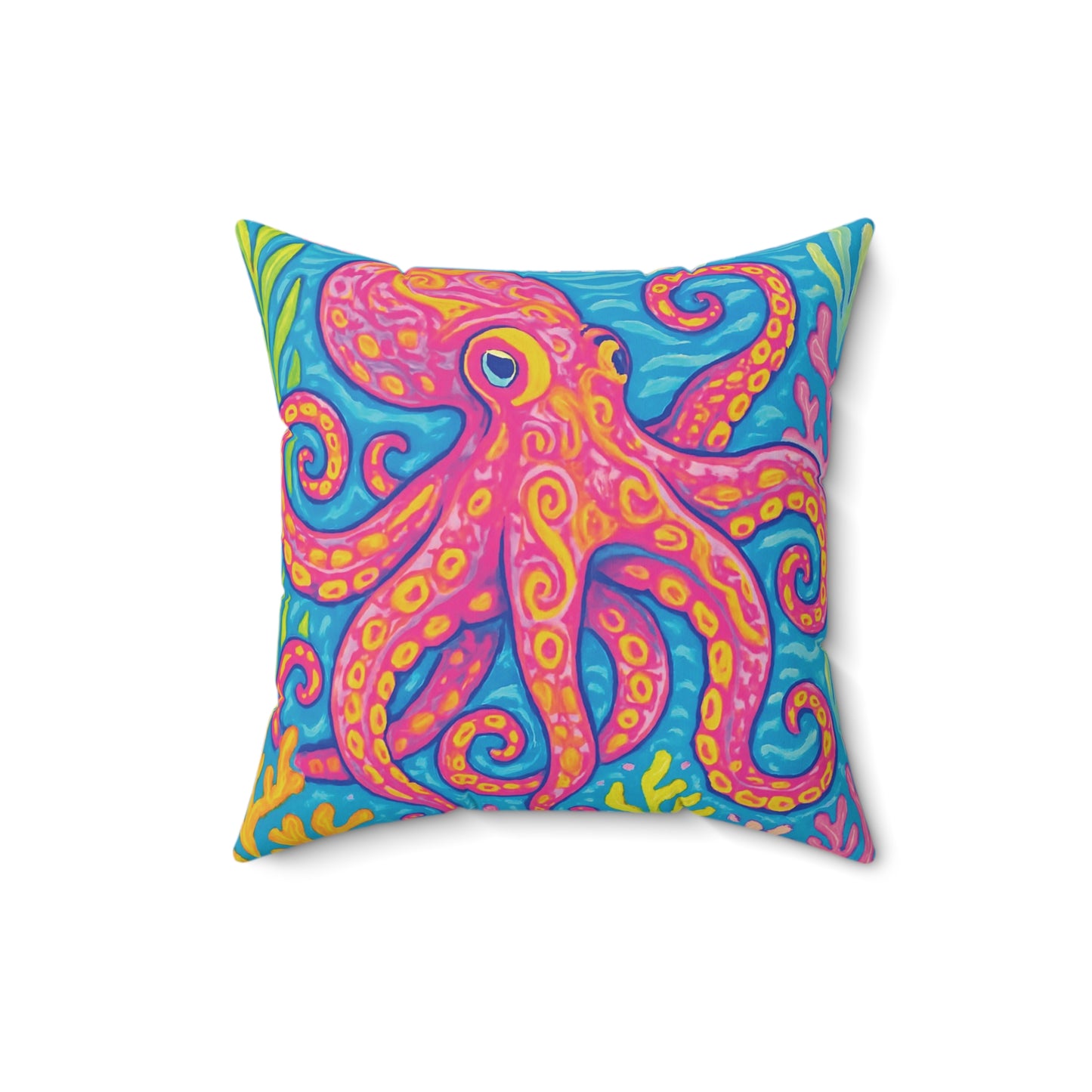 Decorative Pillow - Accent Cushion, 4 Sizes / Octopus Kraken Joe