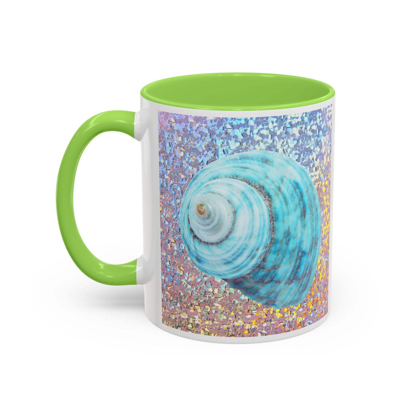 Colorful Mugs (11oz, 15oz), Disco Jade Turbo Shell