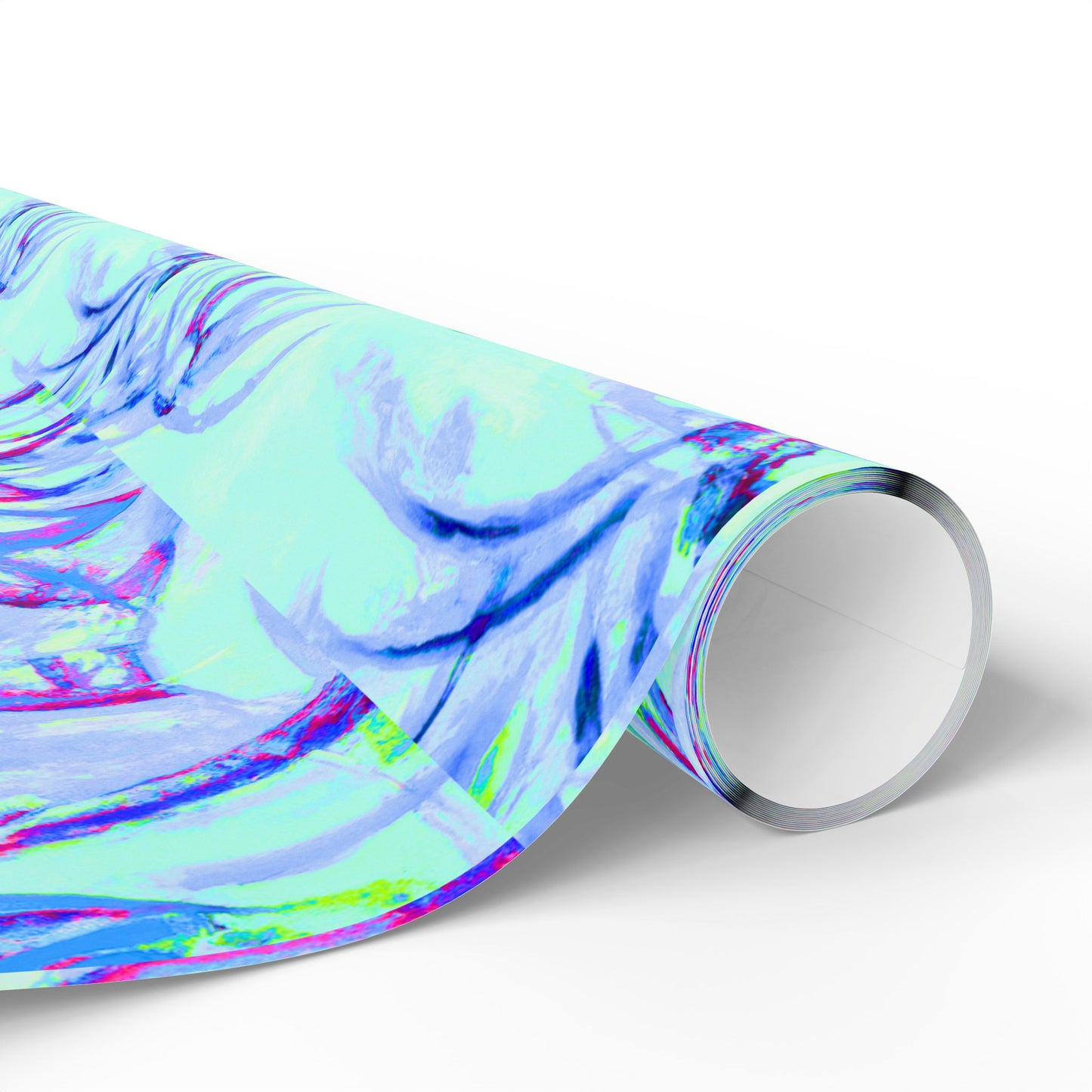 Wrapping Paper - Tropical Gift Wrap for All Occasions, 3 Sizes/2 Finishes / Tropical Doodles, Blue