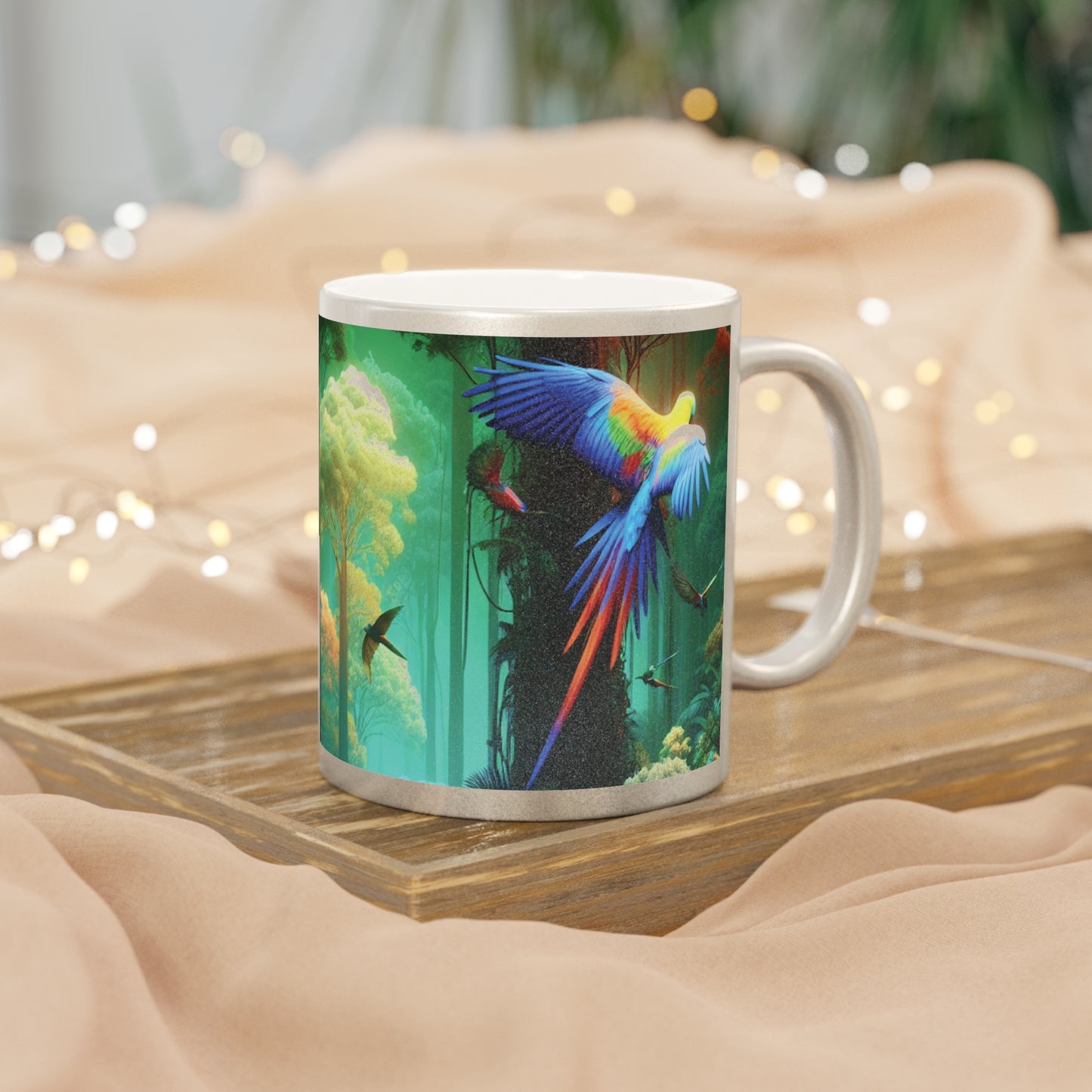 Tropical Metallic Mug, Gold or Silver - Flight School