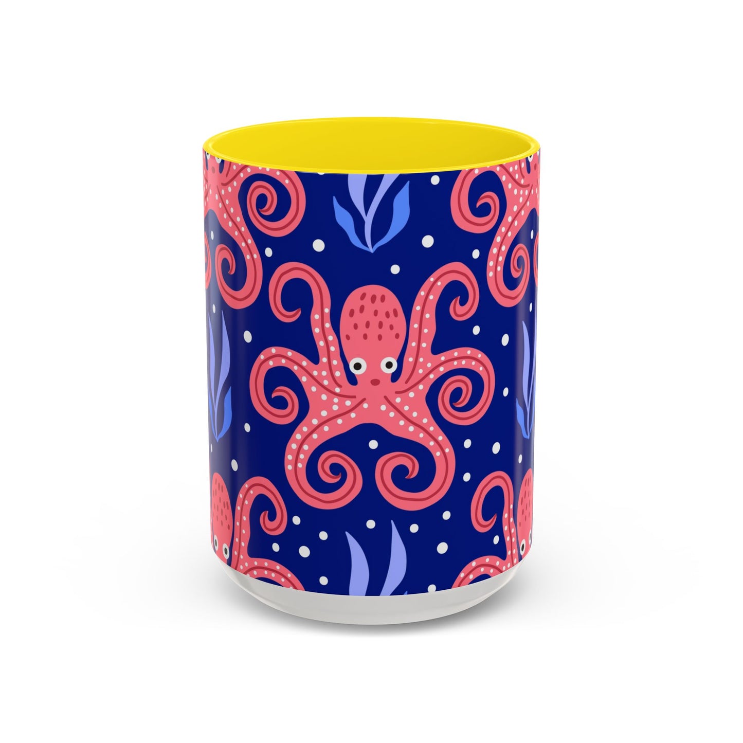 Accent Coffee Mug (11, 15oz), Tentacle Twist Octopus / Various Colors