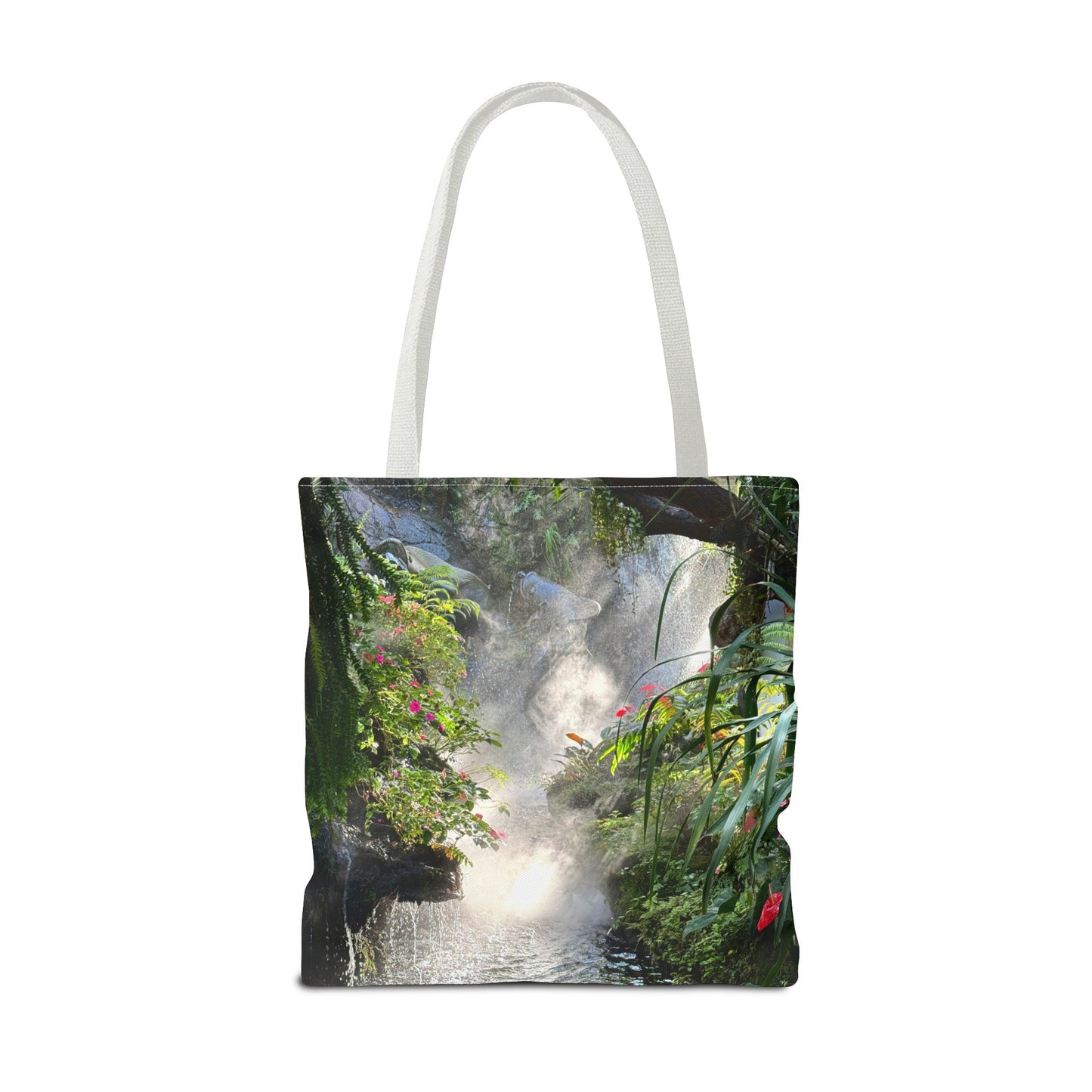 Tropical Misty Rainforest River Tote Bag - 3 Sizes