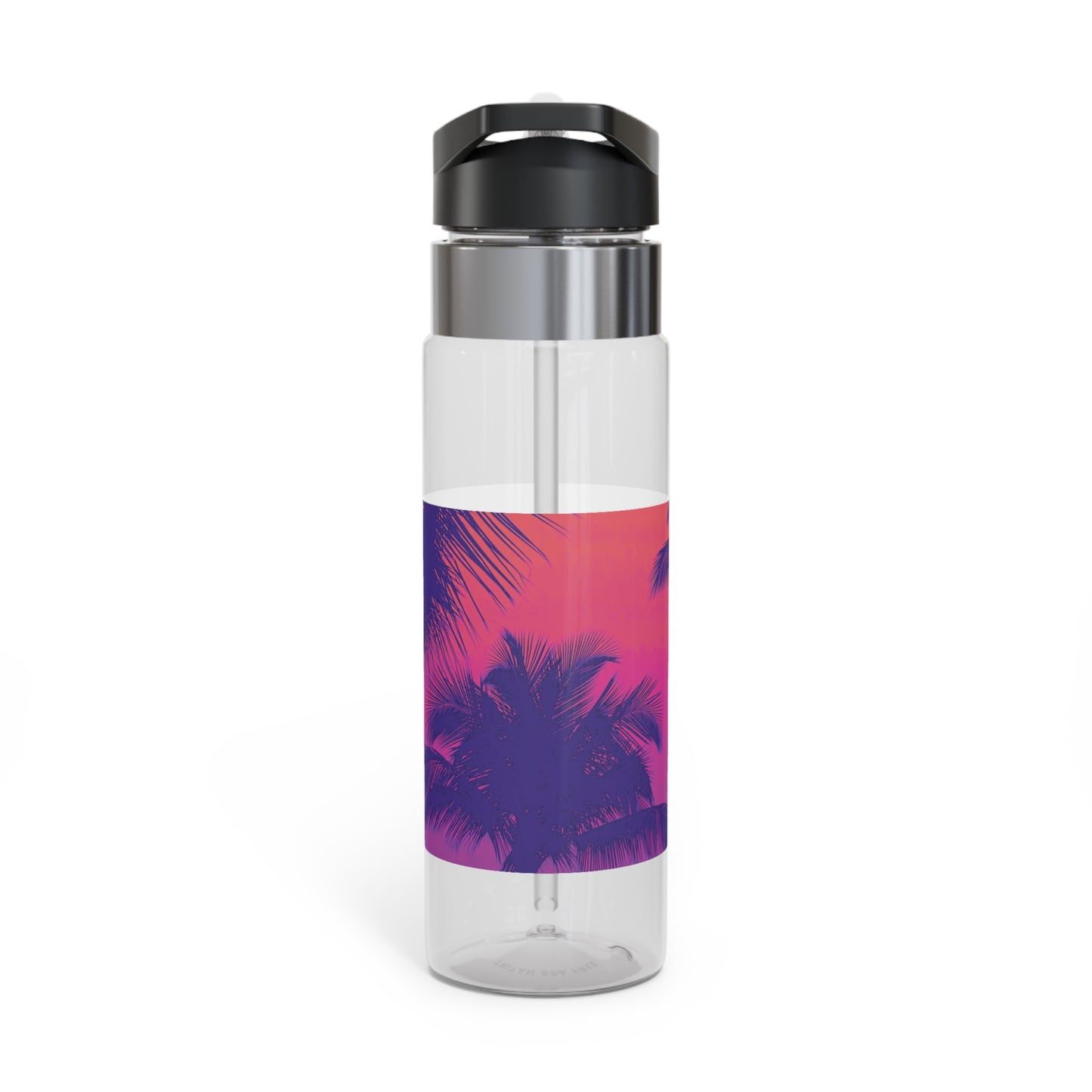 Tropical 20oz Tritan Sport Water Bottle -  Leakproof, Lightweight, BPA-Free / Palm Glow Heatwave