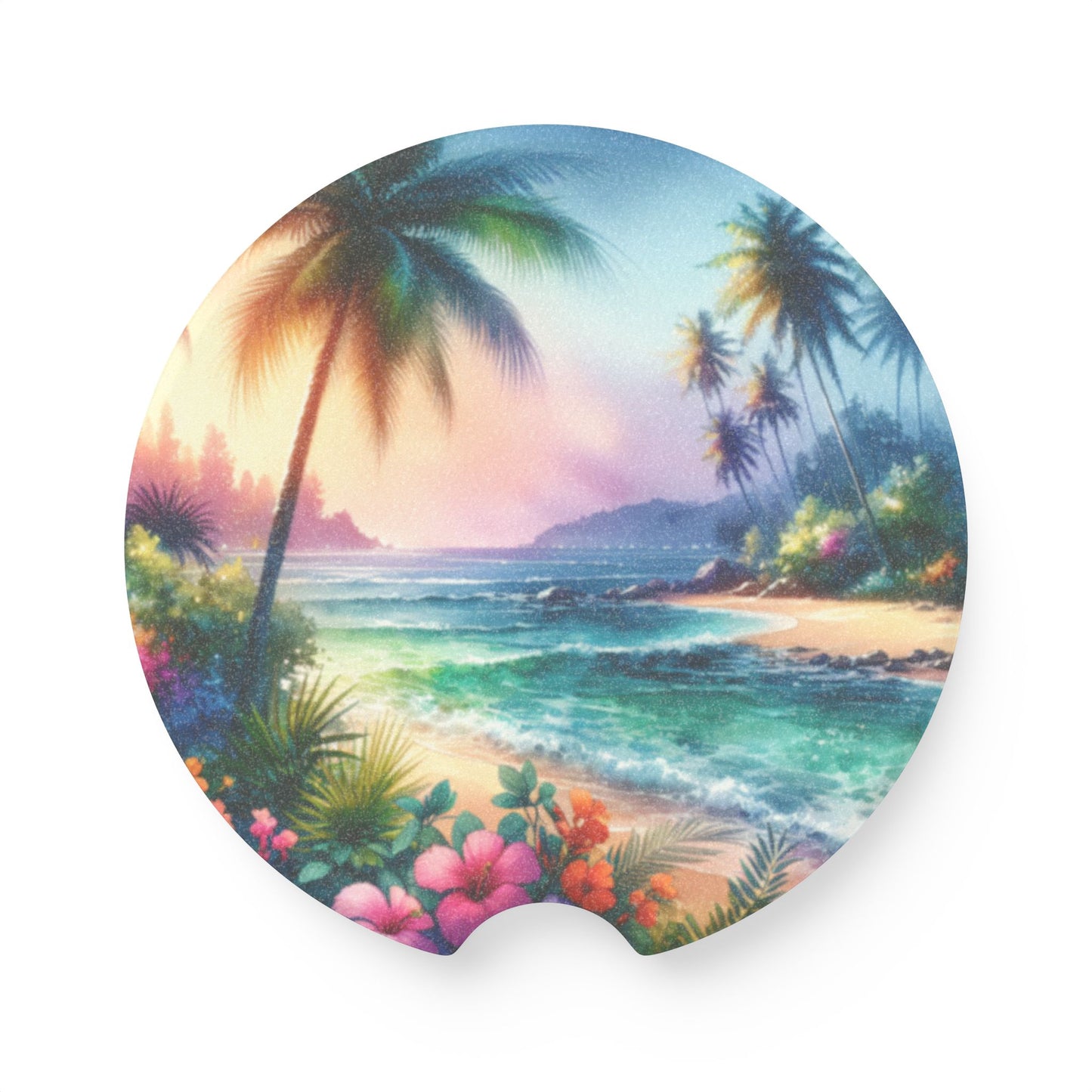 Soapstone Car Coaster - Bay of Peace