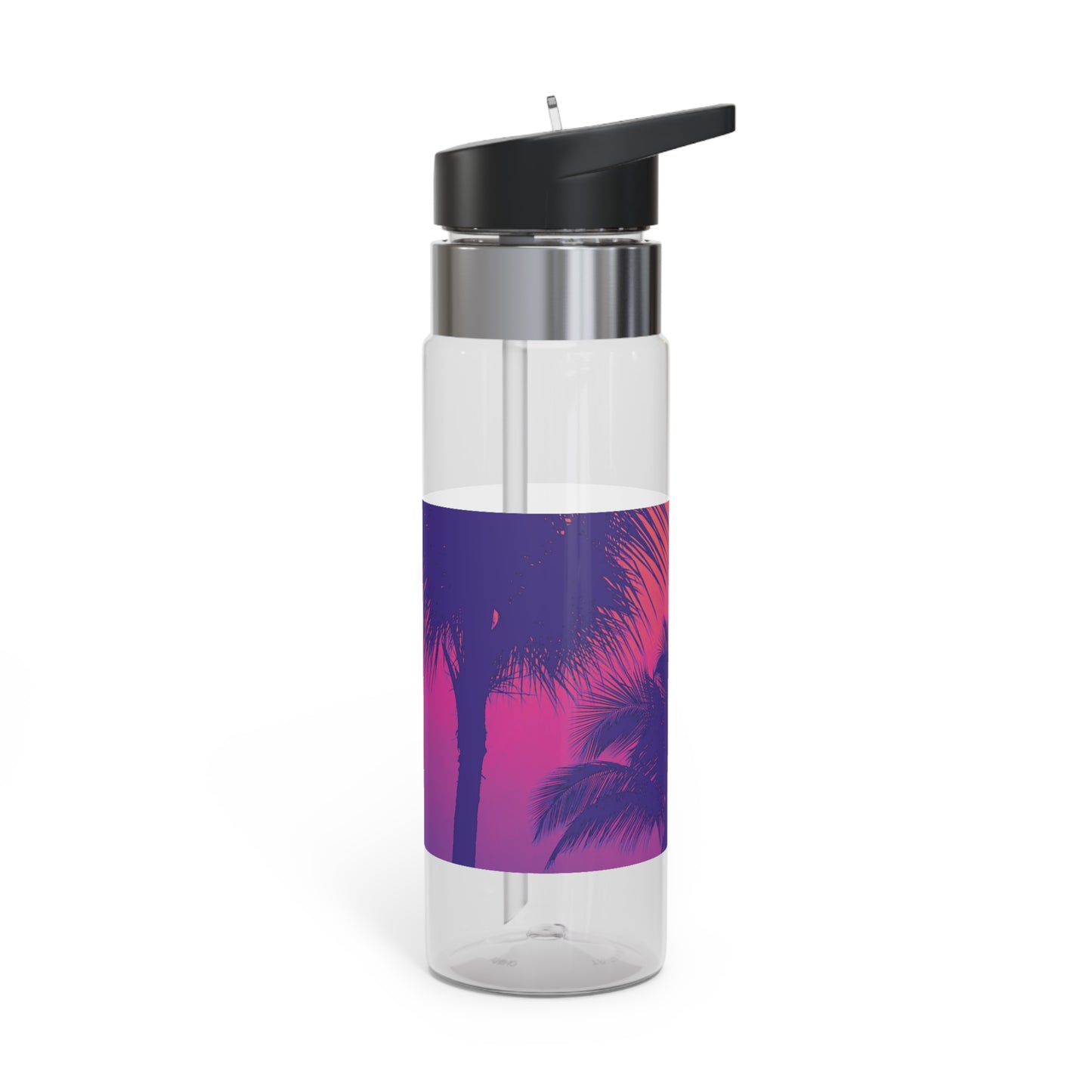 Tropical 20oz Tritan Sport Water Bottle -  Leakproof, Lightweight, BPA-Free / Palm Glow Heatwave