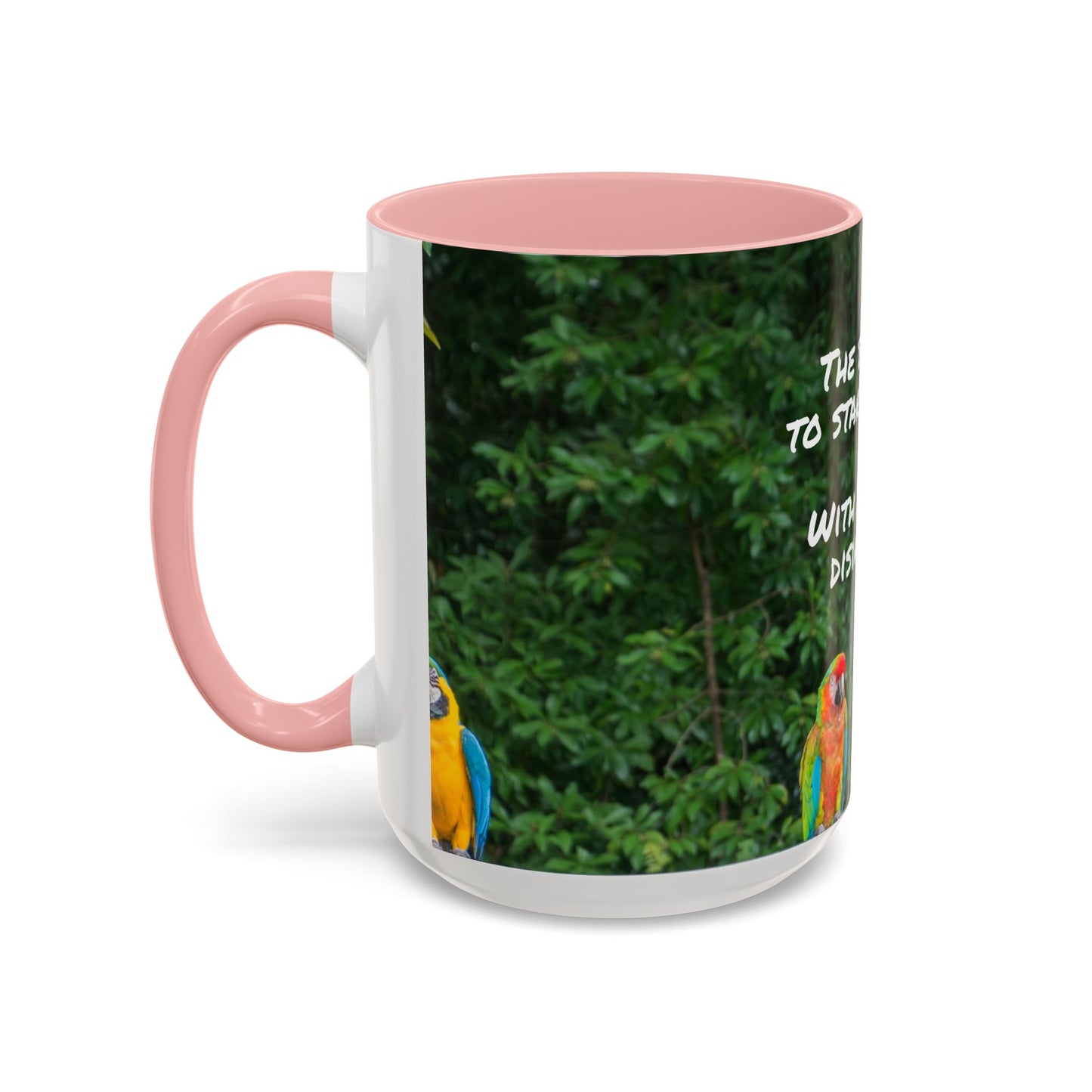 Parrot Accent Coffee Mug (11, 15oz), 8 Colors - Dramatic Disinterest