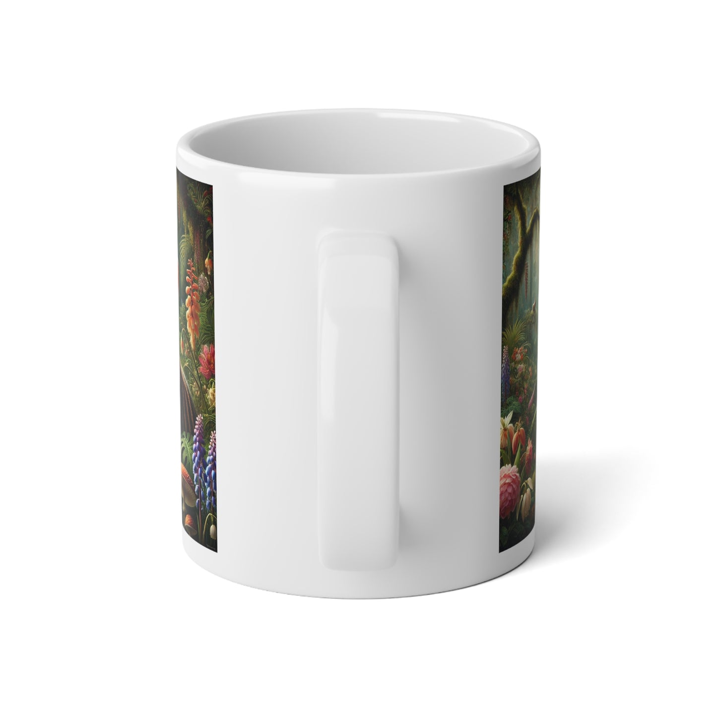 Jumbo Mug, 20oz, Sumatran Rainforest Rabbits | Tropical Coffee Cup