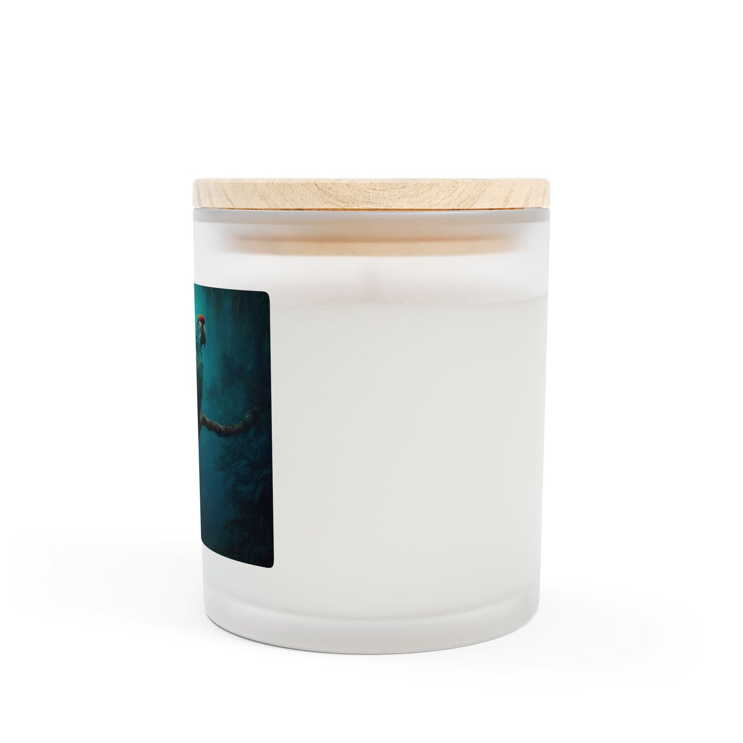 Frosted Glass Candle, 11oz - Parrot Friends