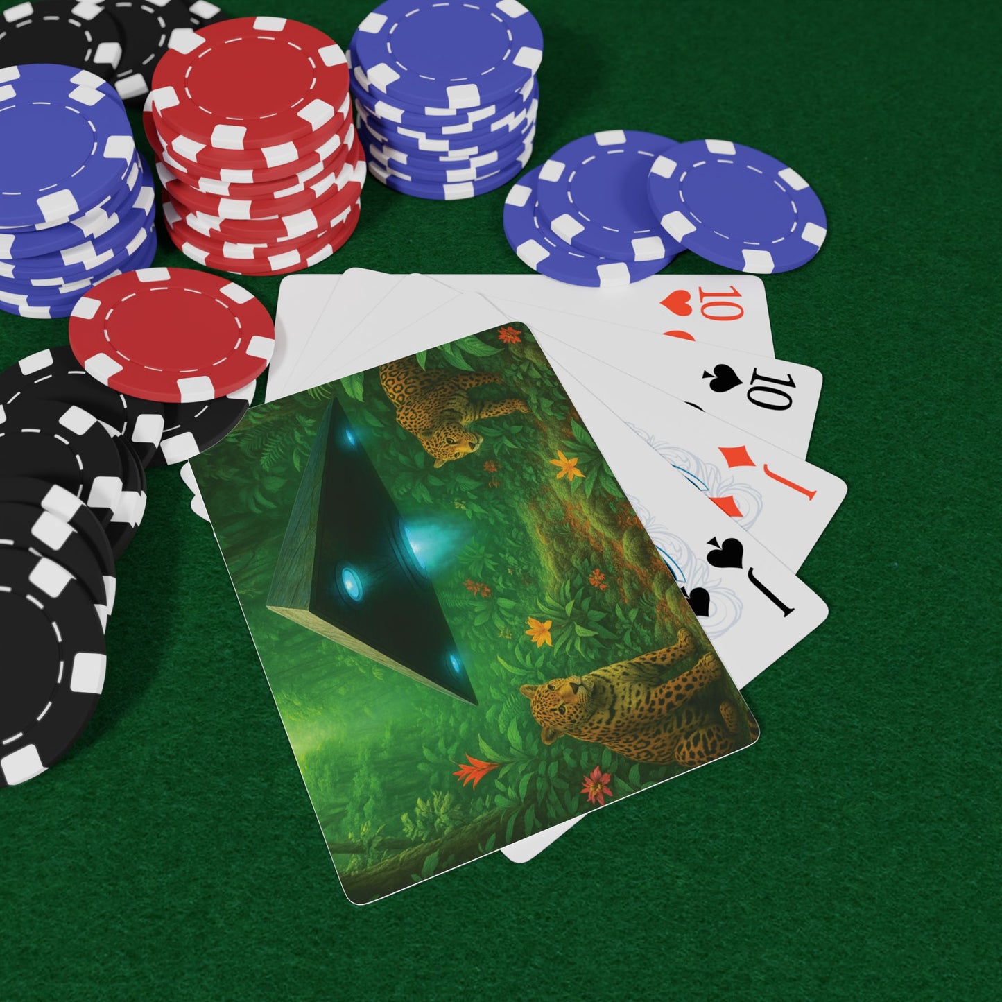 Poker Playing Cards - UFO and Jaguars