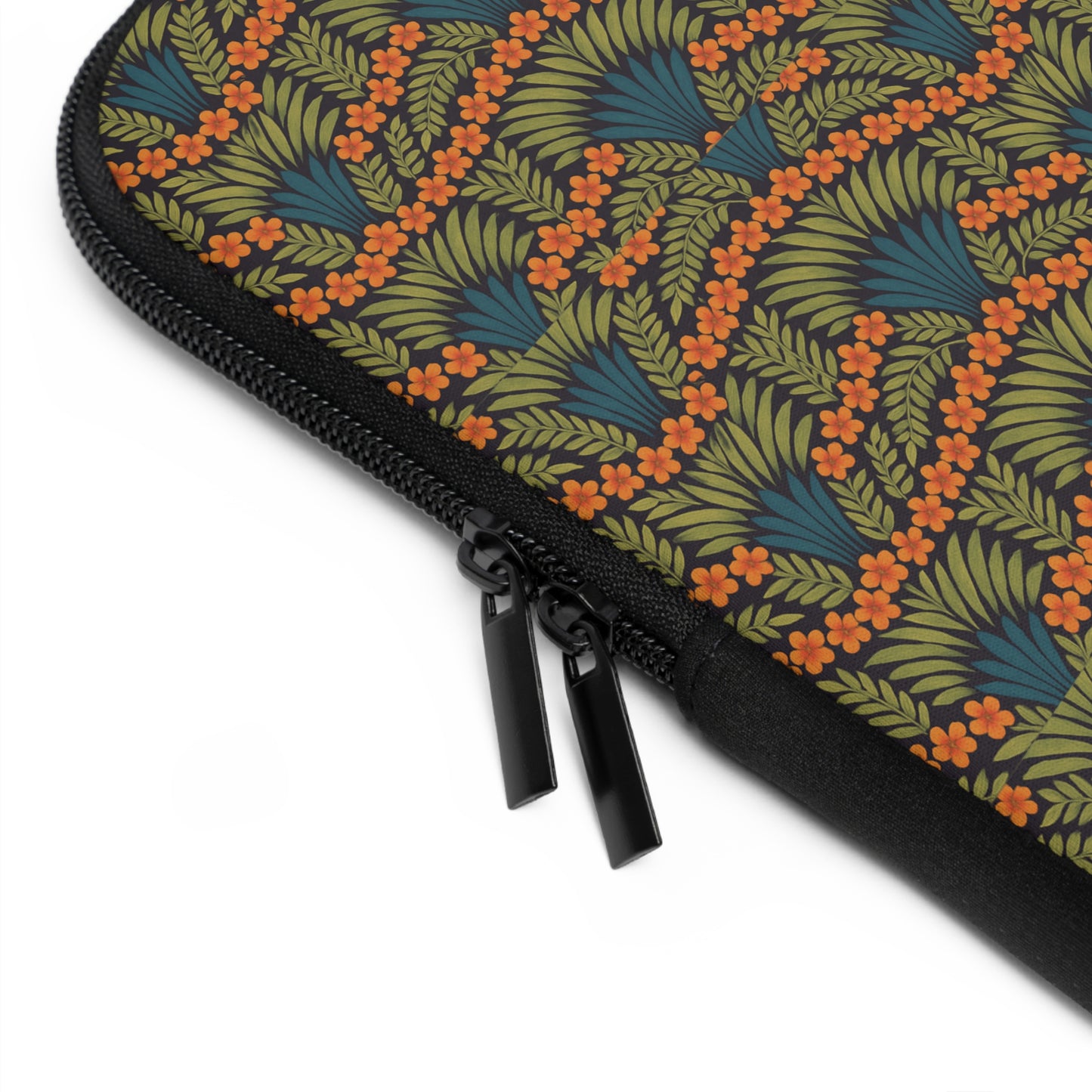 Tropical Laptop Sleeve, 5 Sizes - Perfect for Ocean Lovers & Students / Hibiscus Fan Dance, Orange