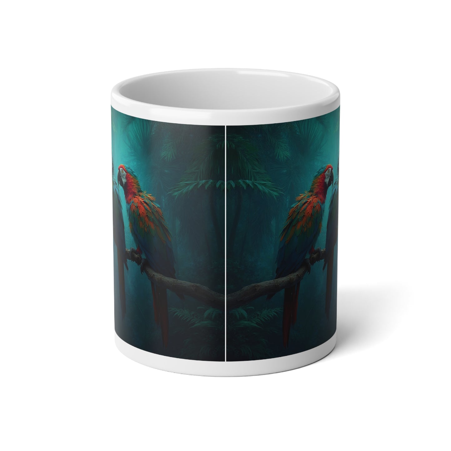 Jumbo Mug, 20oz, Parrot Friends | Tropical Coffee Cup