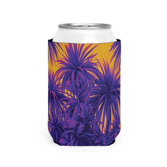 Tiny Palm Island/Pop Can Cooler Sleeve - Perfect for Outdoor Picnics