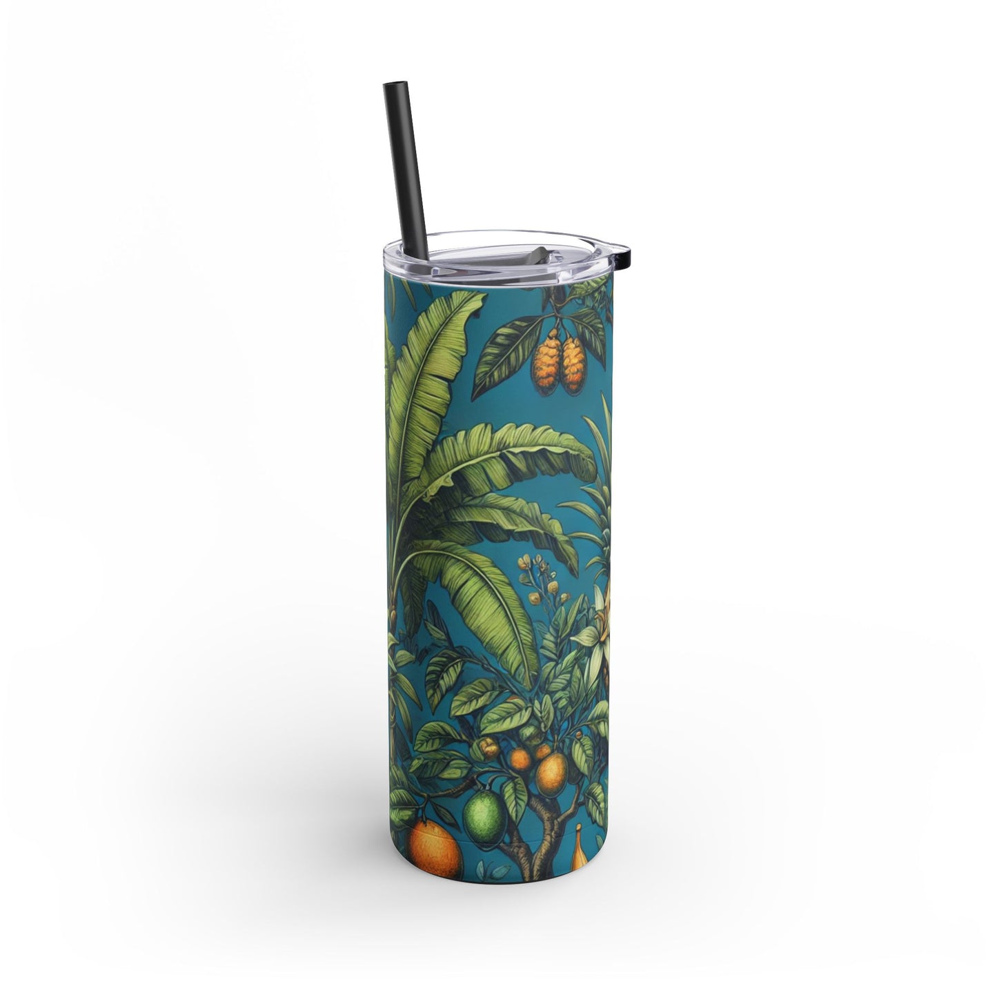 20oz Matte Tumbler, 7 Colors - Stylish Travel Cup - Tropical Fruit Blue