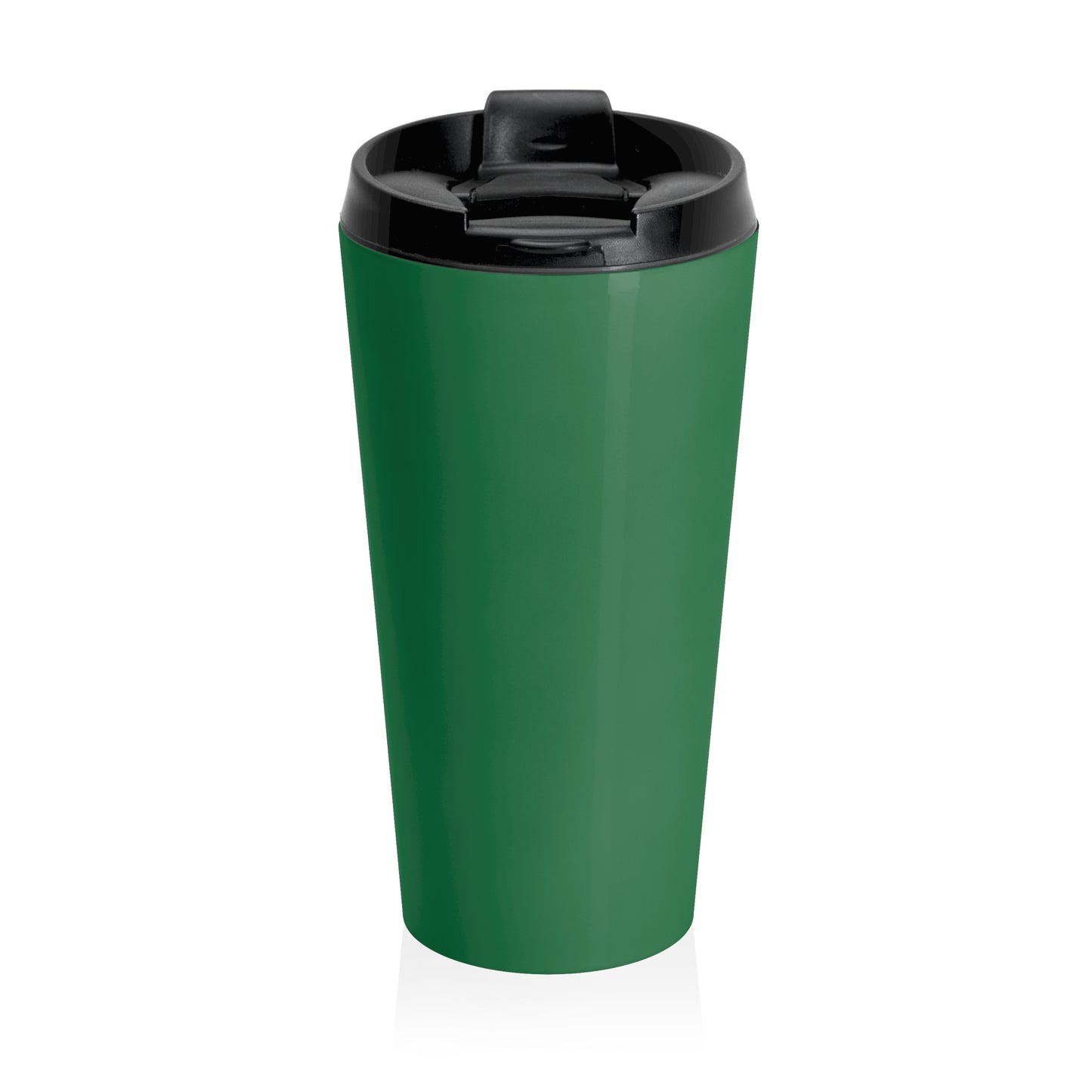 15 oz. Stainless Steel Travel Mug / Parrot & Friends, Dark Green