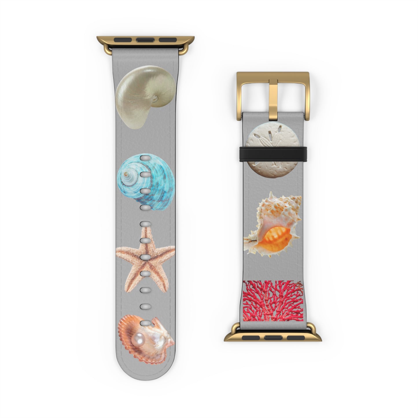 Apple Watch Band - Real Seashell Collection, lt.grey