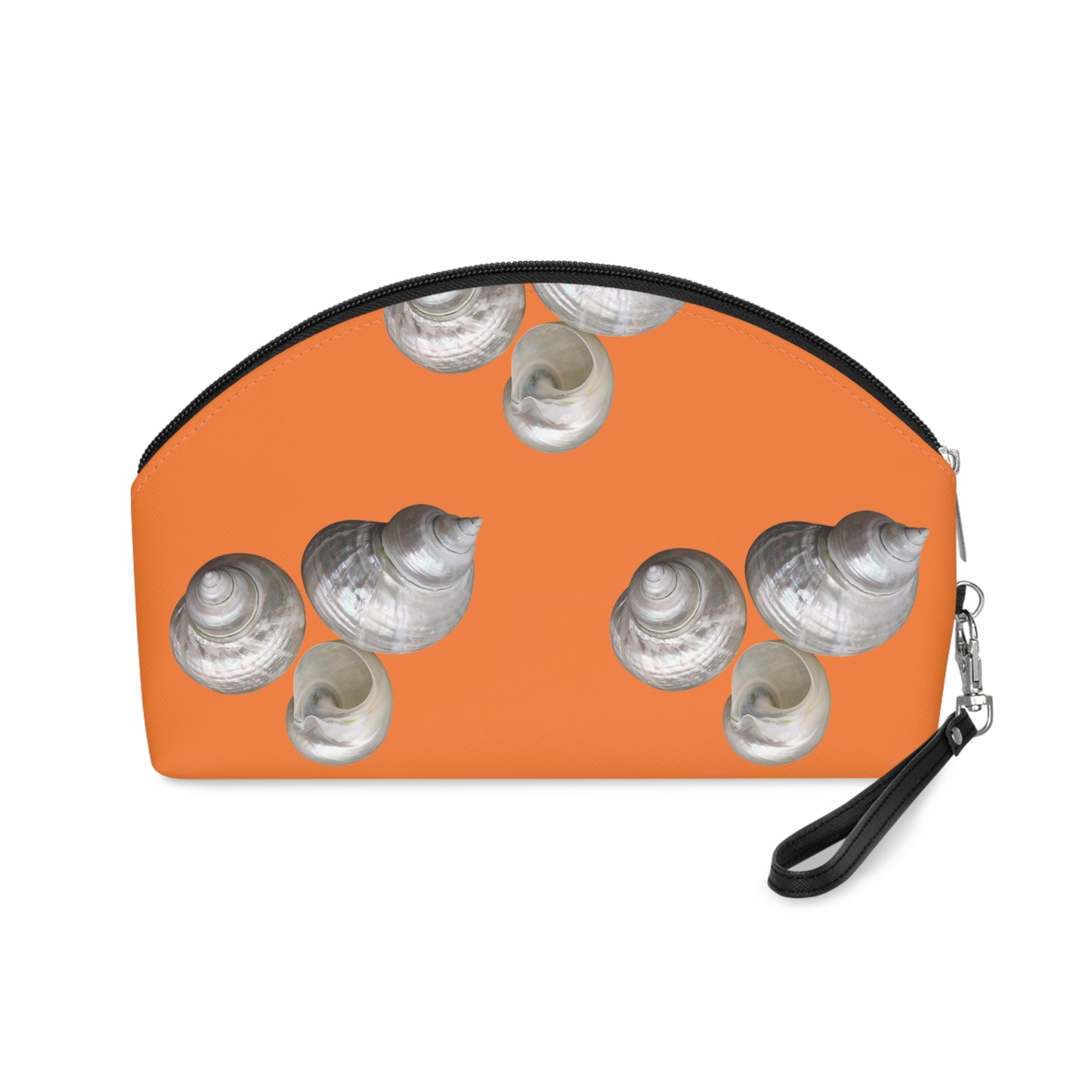 Makeup Bag - White Nautilus Trio, lt. orange