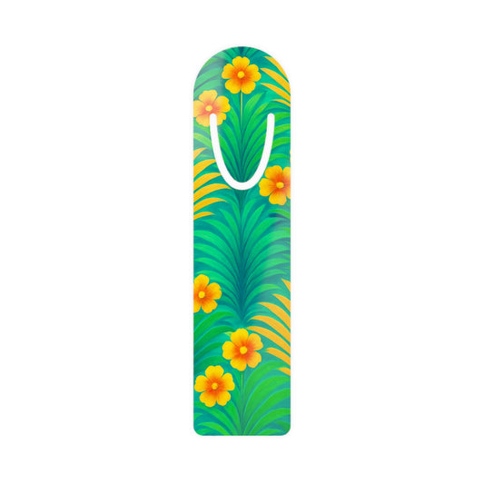 Bookmark - Aluminum, Sunrise Palms/Green