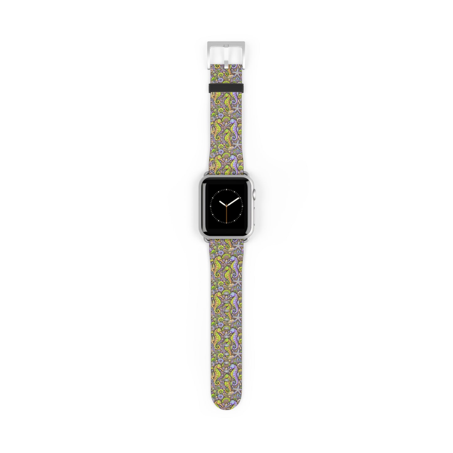 Apple Watch Band - Tropical Seahorse Trio, Yellow/Purple