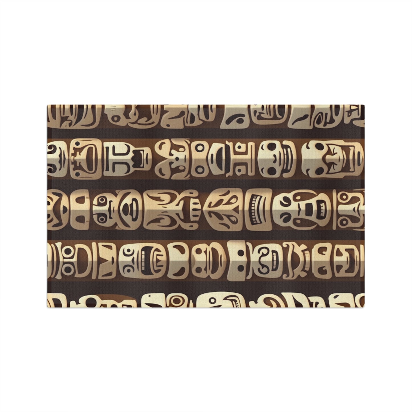 Microfiber Coffee/Tea Towel — Forgotten World Tiki Totems