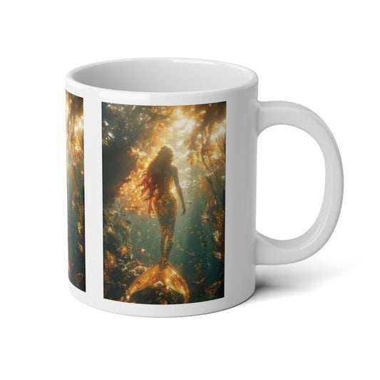 Jumbo Mug, 20oz, Mermaid Adventure | Tropical Coffee Cup