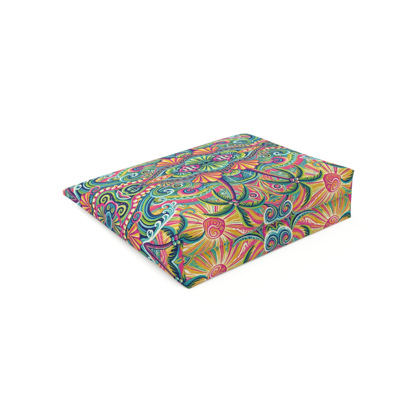 Tropical Cotton Cosmetic Bag, Makeup Pouch, 5 Sizes / Kaleido Bay