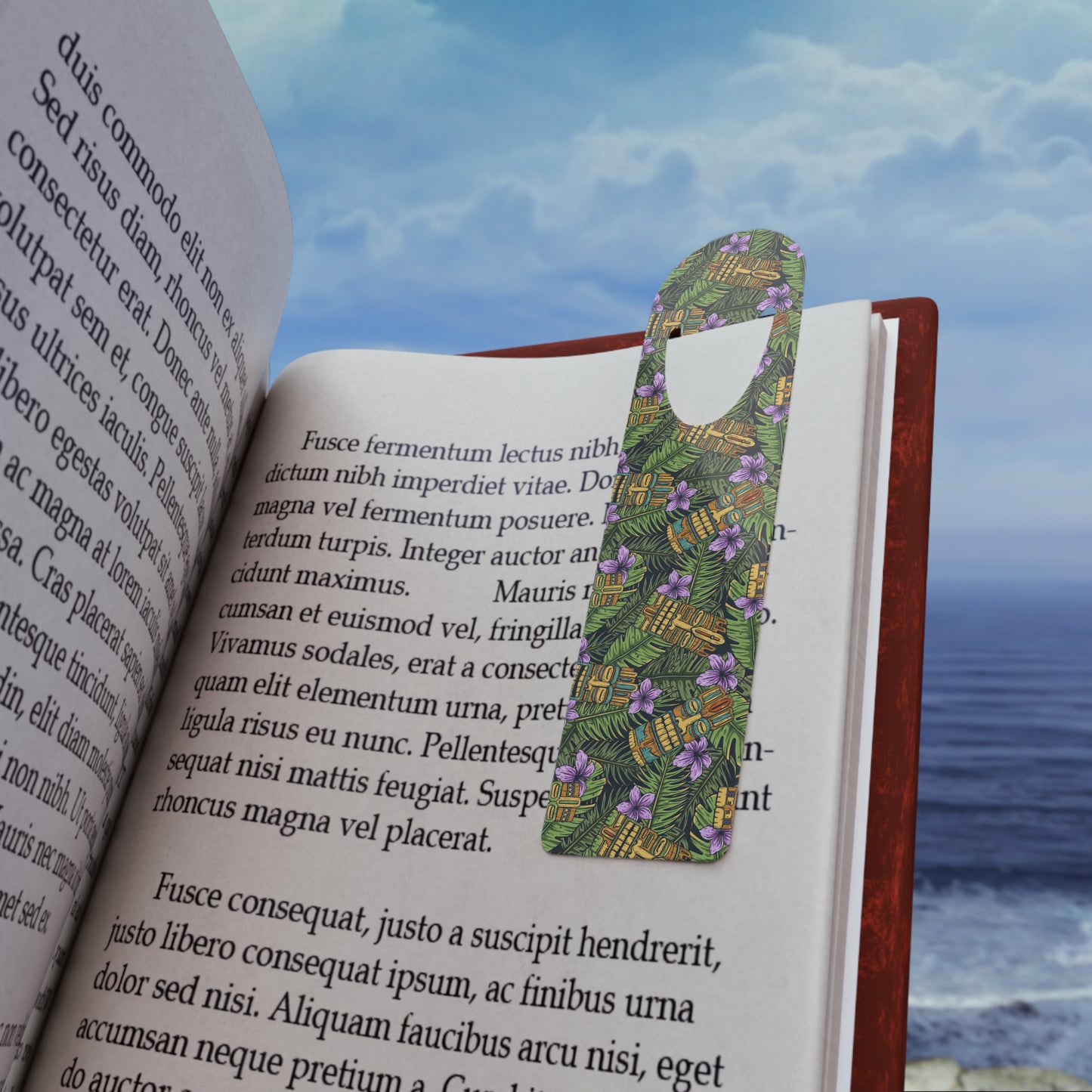 Bookmark - Aluminum, Tiki Purple Greenery