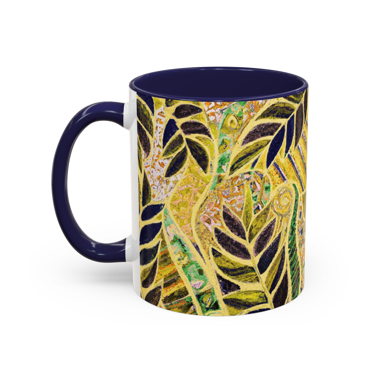 Accent Color Coffee Mug (11, 15oz), Amazon Whimsy/Yellow, Various Colors
