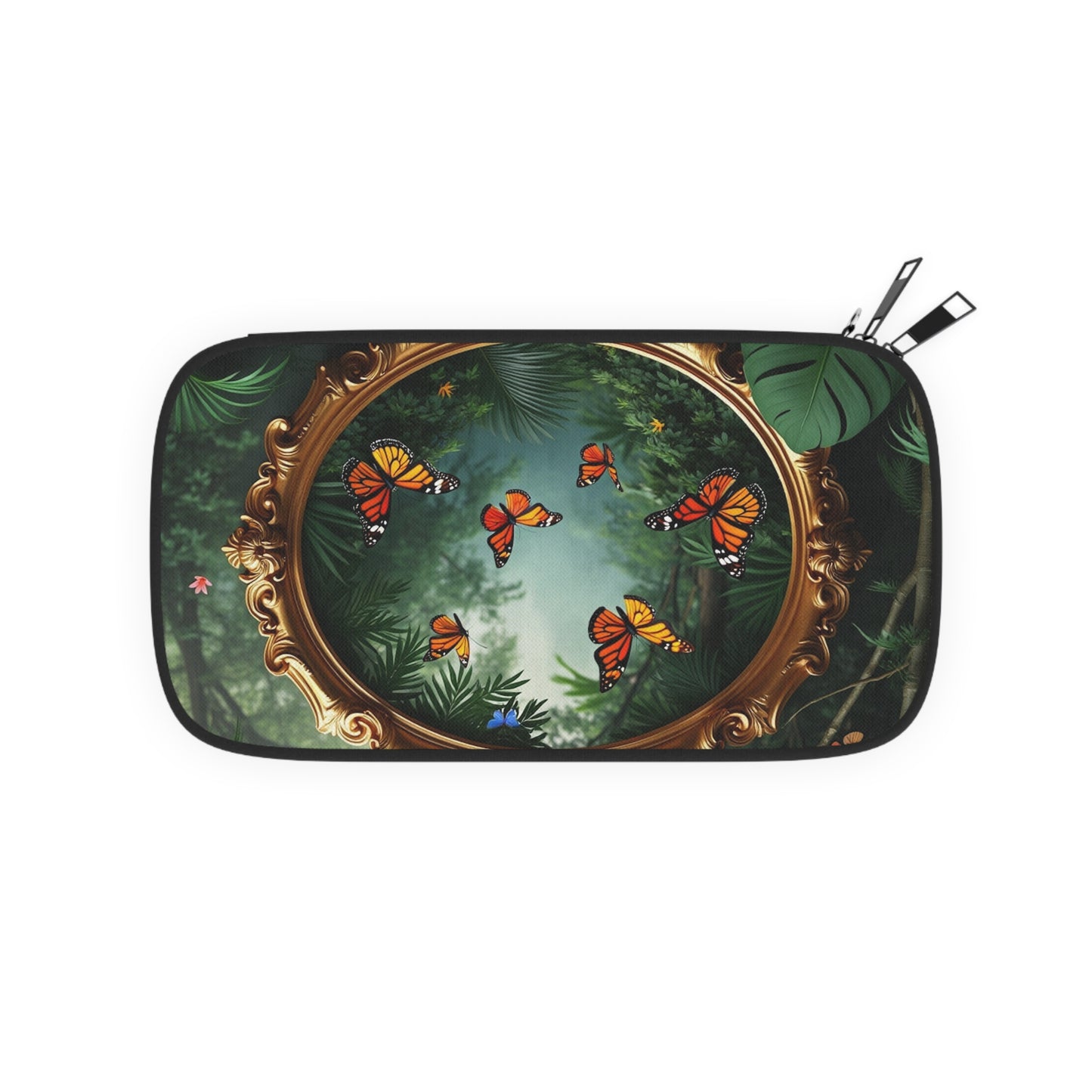 Passport Wallet – Perfect for Travelers & Adventurers / Framed Monarch Gathering