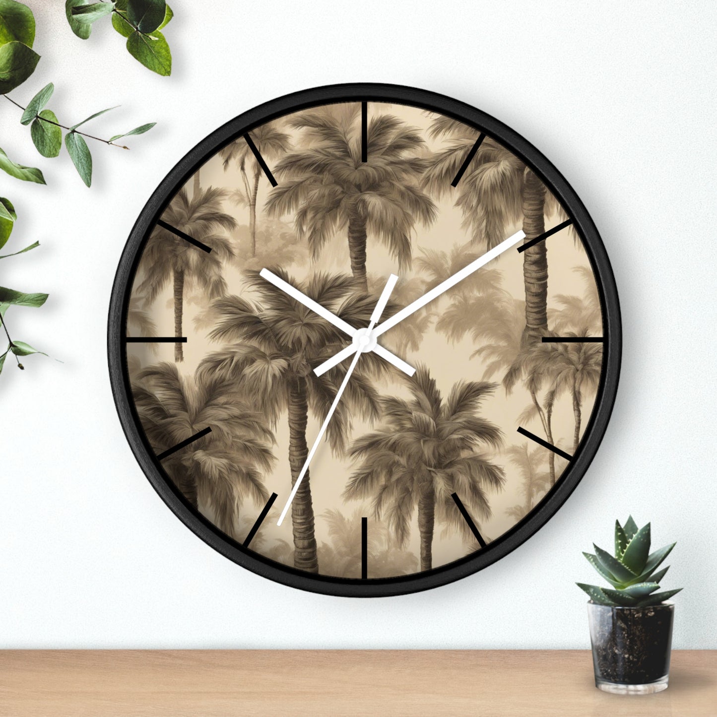 Wall Clock, Lisa's Fluffy Palms, Hands/Base Variants