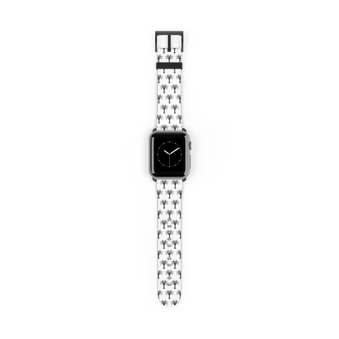 Watch Band - Art Deco Palm, Repeat White