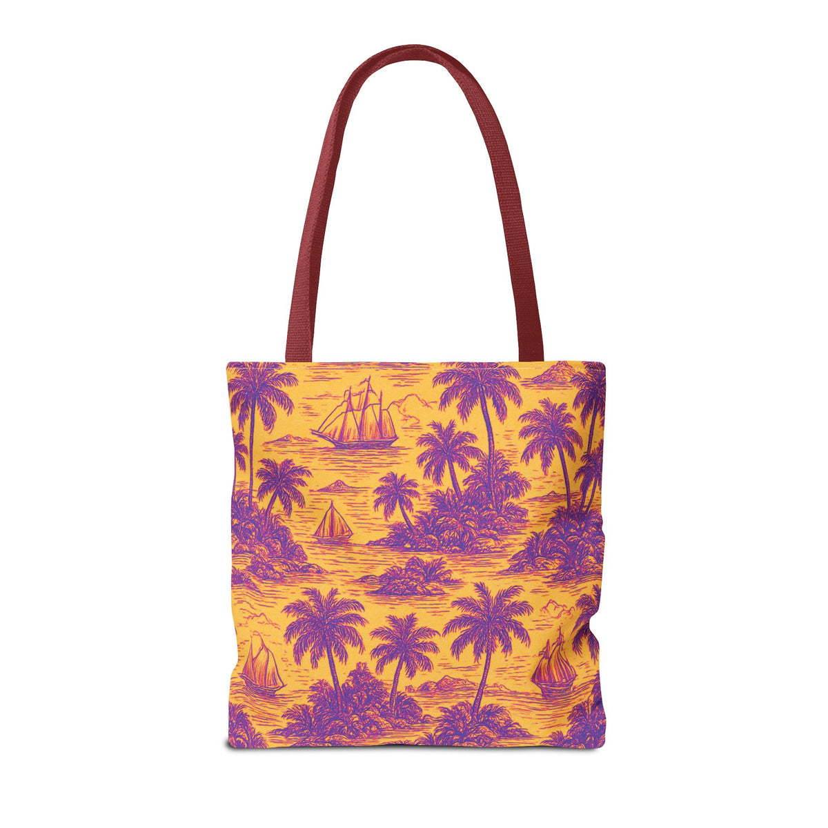 Faraway Toile/Pop Tote Bag - 3 Sizes