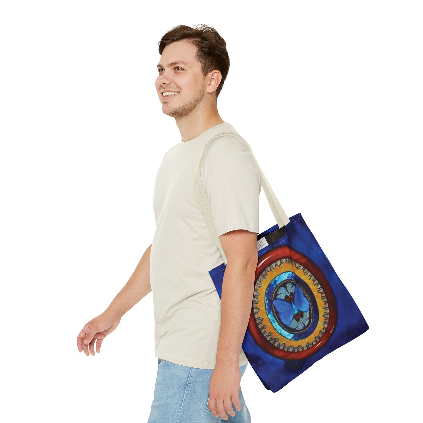 Real Oval Butterfly Wing Art Tote Bag - 3 Sizes
