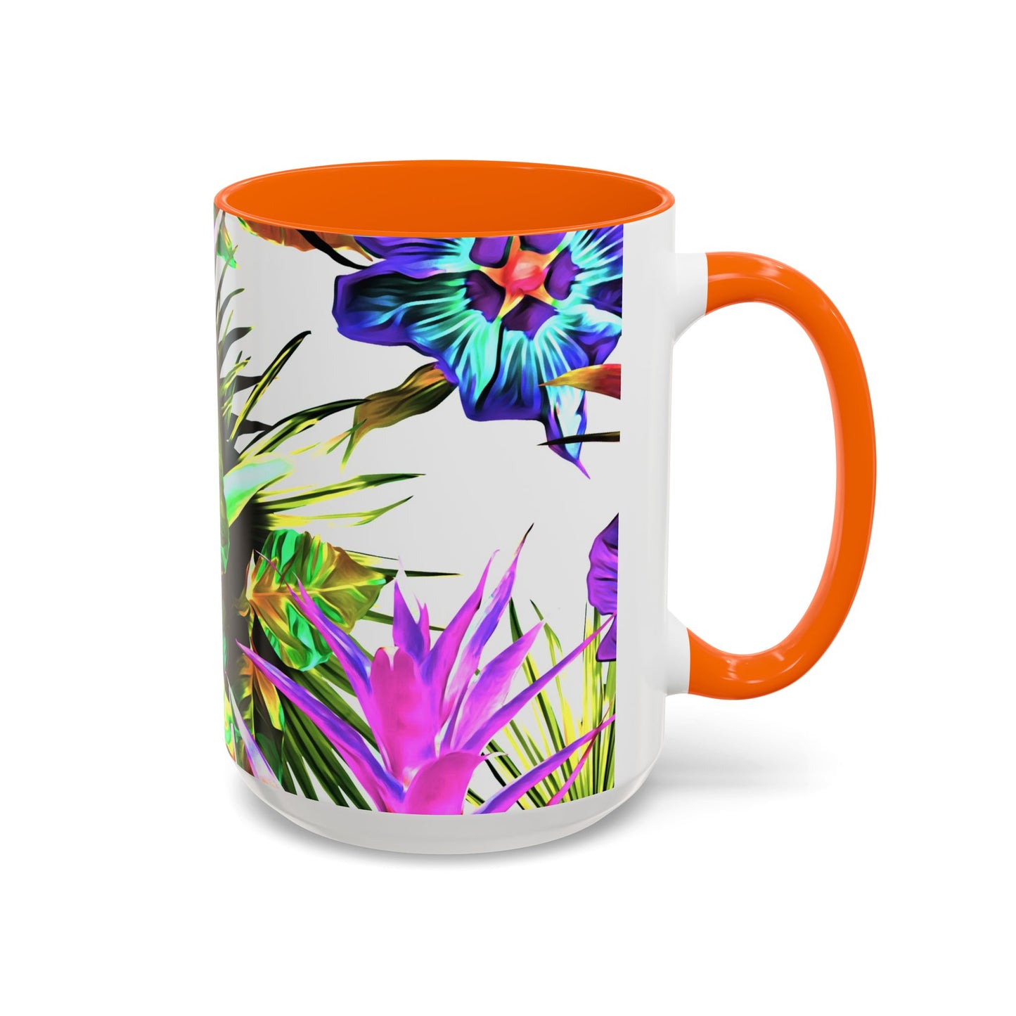 Accent Coffee Mug (11, 15oz), Plant Palooza, white / Various Colors