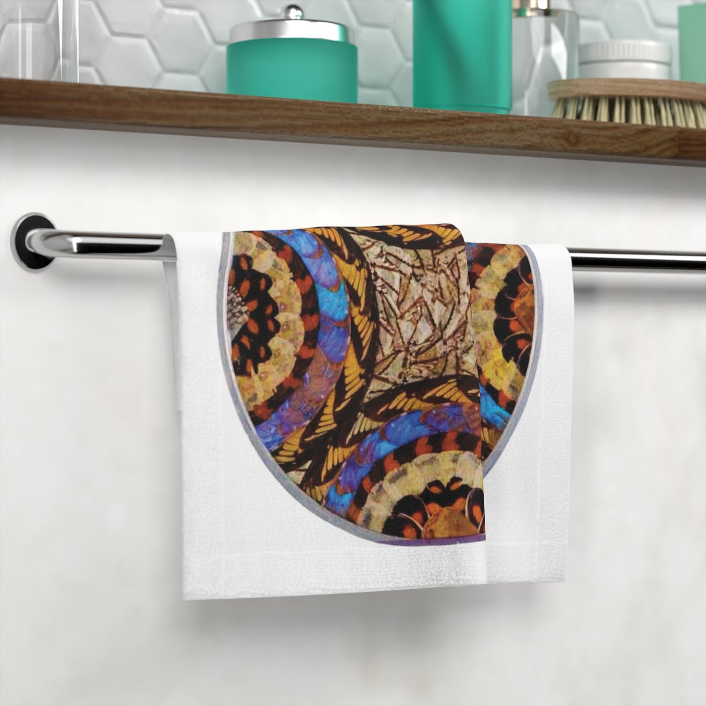 Face Towel - Real Butterfly Wing Plate #3