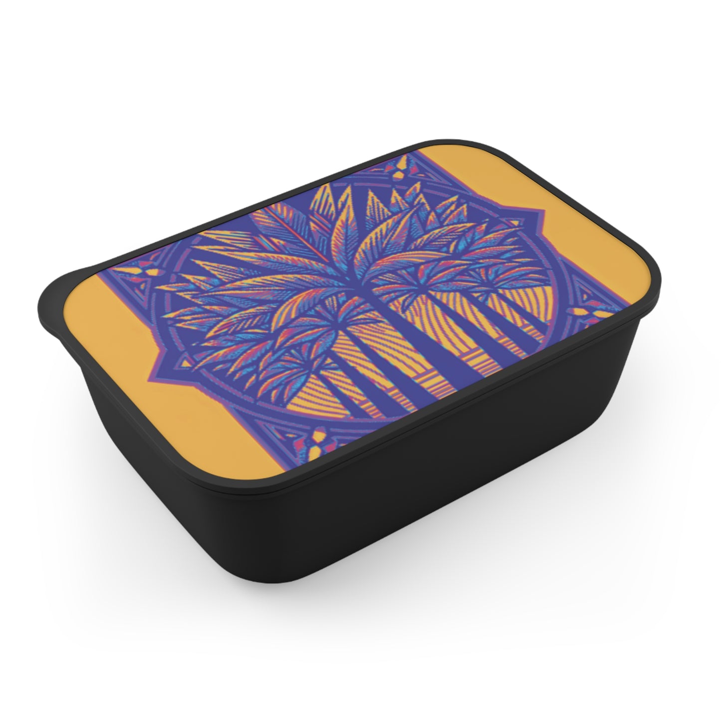 Bento Box with Utensils - Art Deco Palm #6