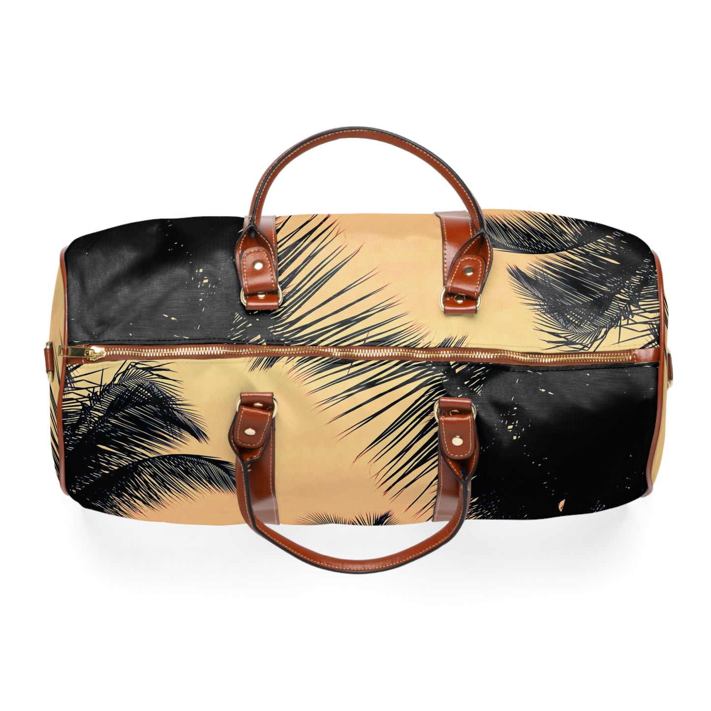 Tropical Waterproof Travel Bag - Perfect for Beach Getaways / Palm Glow