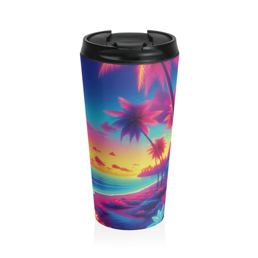 15 oz. Stainless Steel Travel Mug / Heatwave Sunset