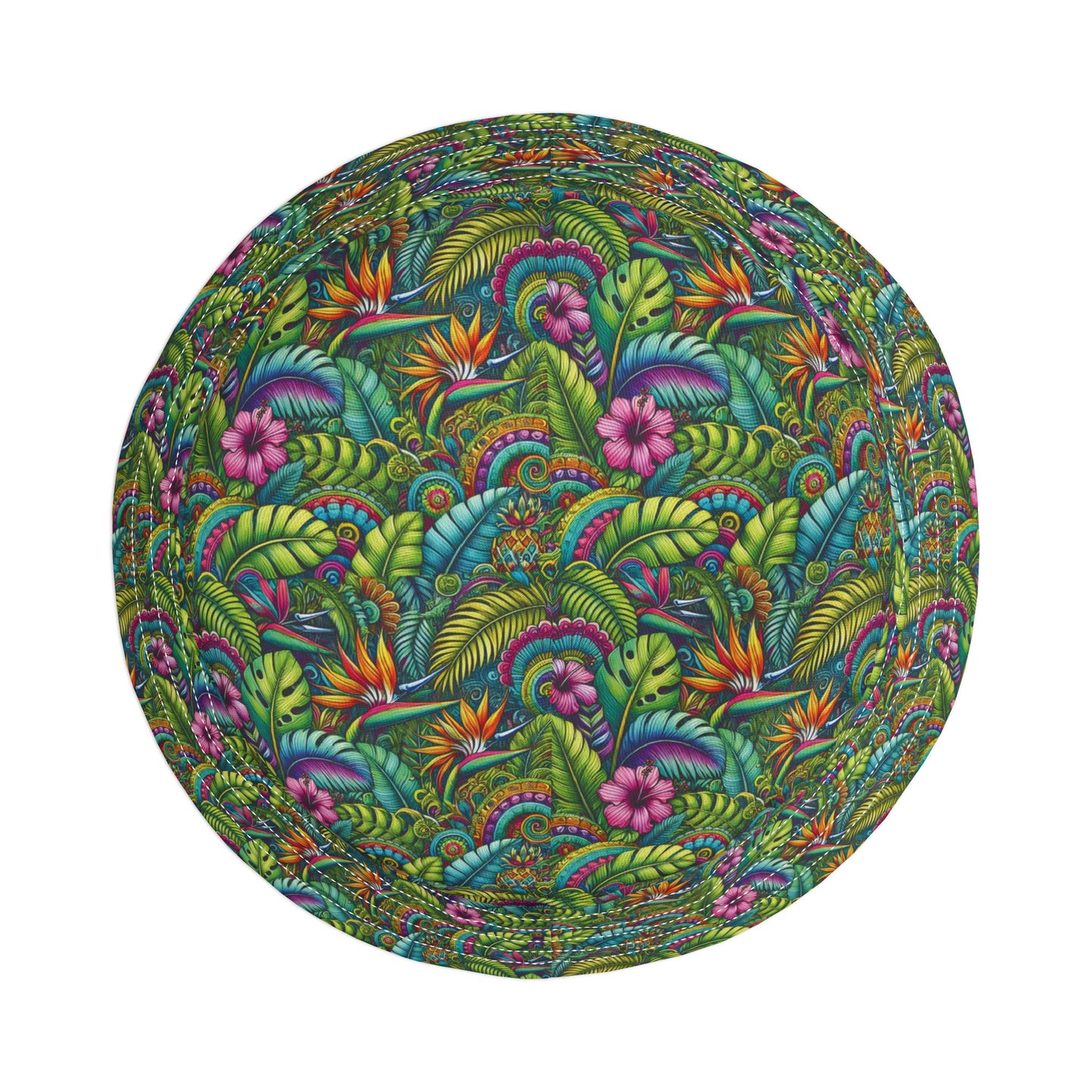 Tropical Polyester Bucket Hat, 2 Sizes - Rainforest Blooms