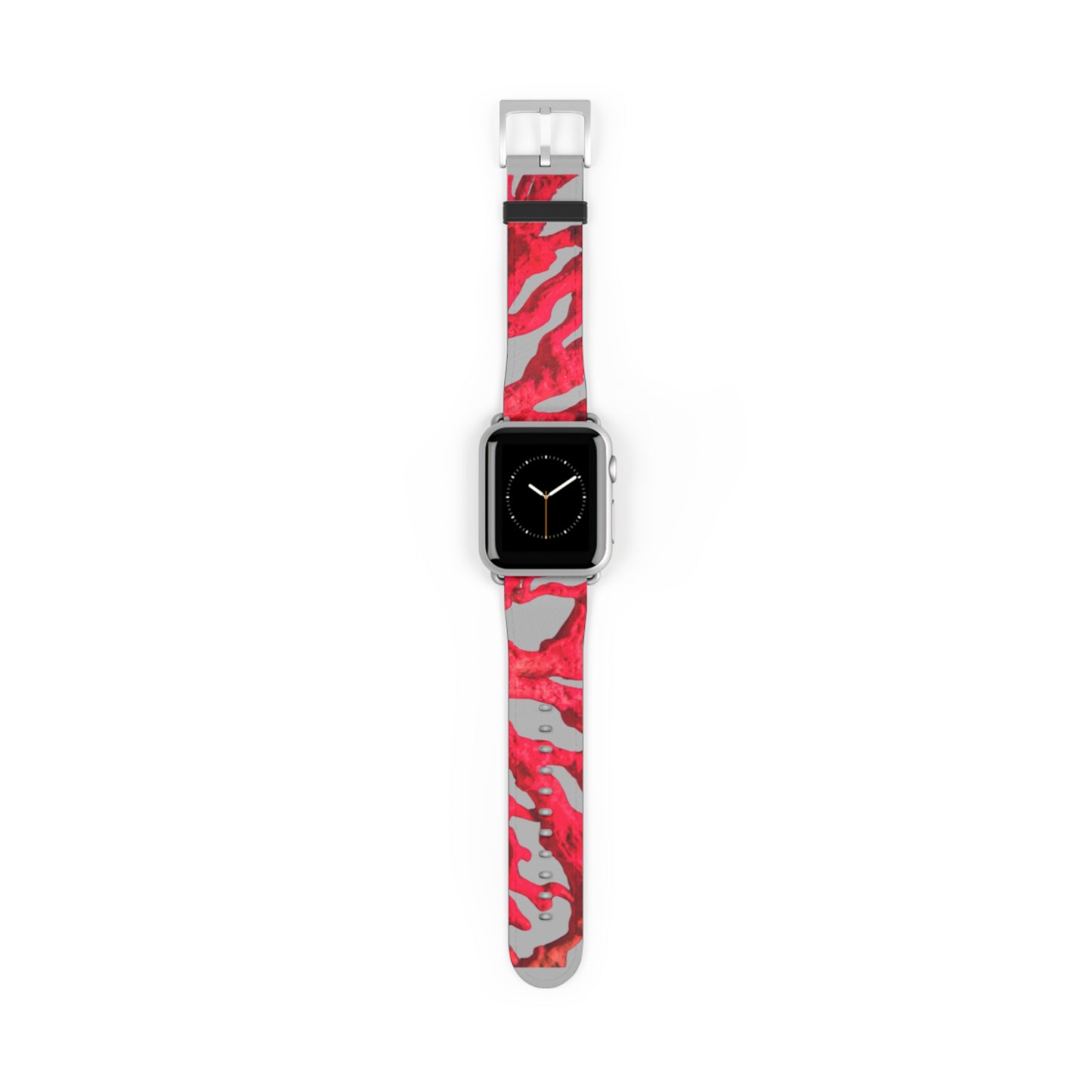 Apple Watch Band - Red Coral, lt. grey background