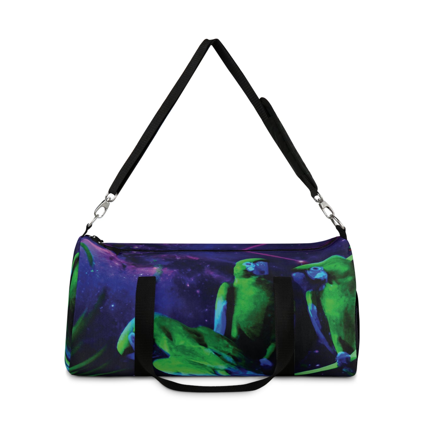 Tropical Rainforest Duffel Bag - Perfect for Travel and Gym / Galactic Parrots