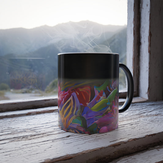 Color Morphing Mug, 11oz, Busy Coral Reef