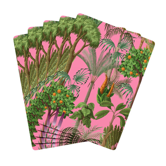 Poker Playing Cards -  Rainforest Pinks