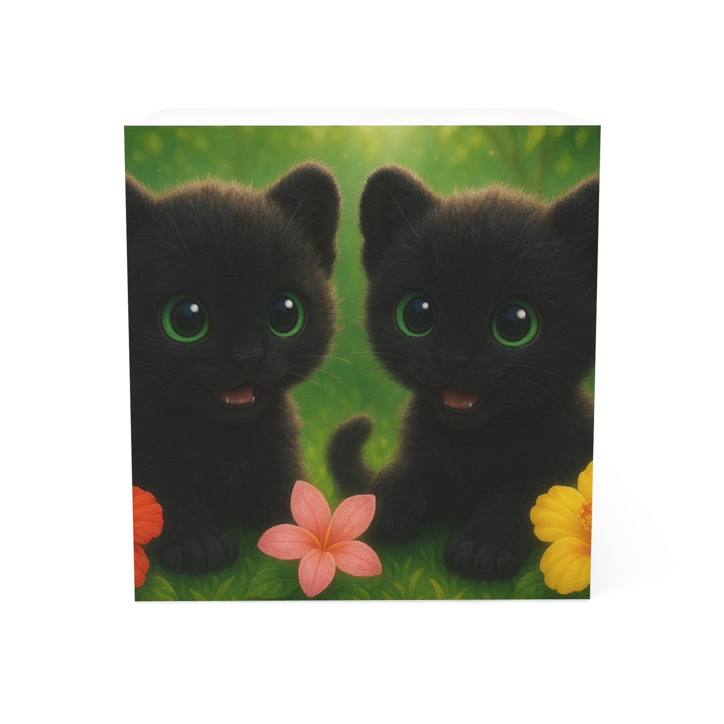 Note Cube - Baby Black Panthers