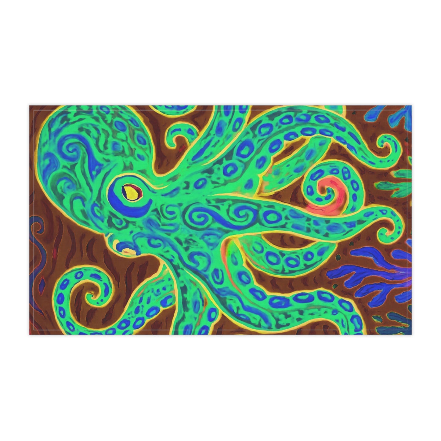 Tea Towels (cotton, poly), Gamma Kraken Joe