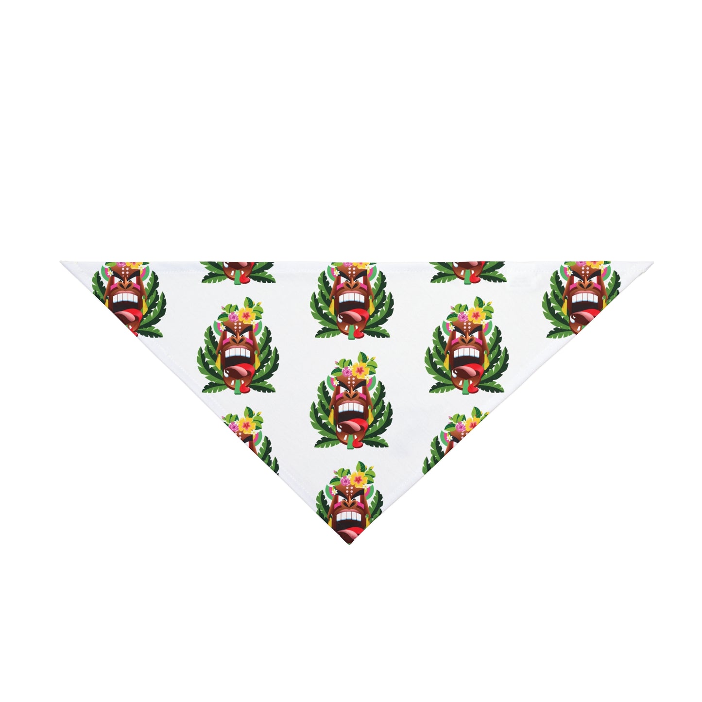 Tiki God Alelo Tropical Pet Bandana, 2 Sizes - Stylish accessory for dogs & cats