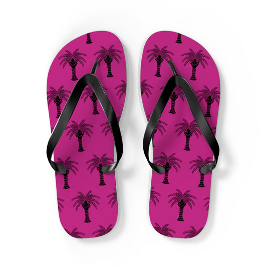 Flip Flops - Stylized Palm, pink