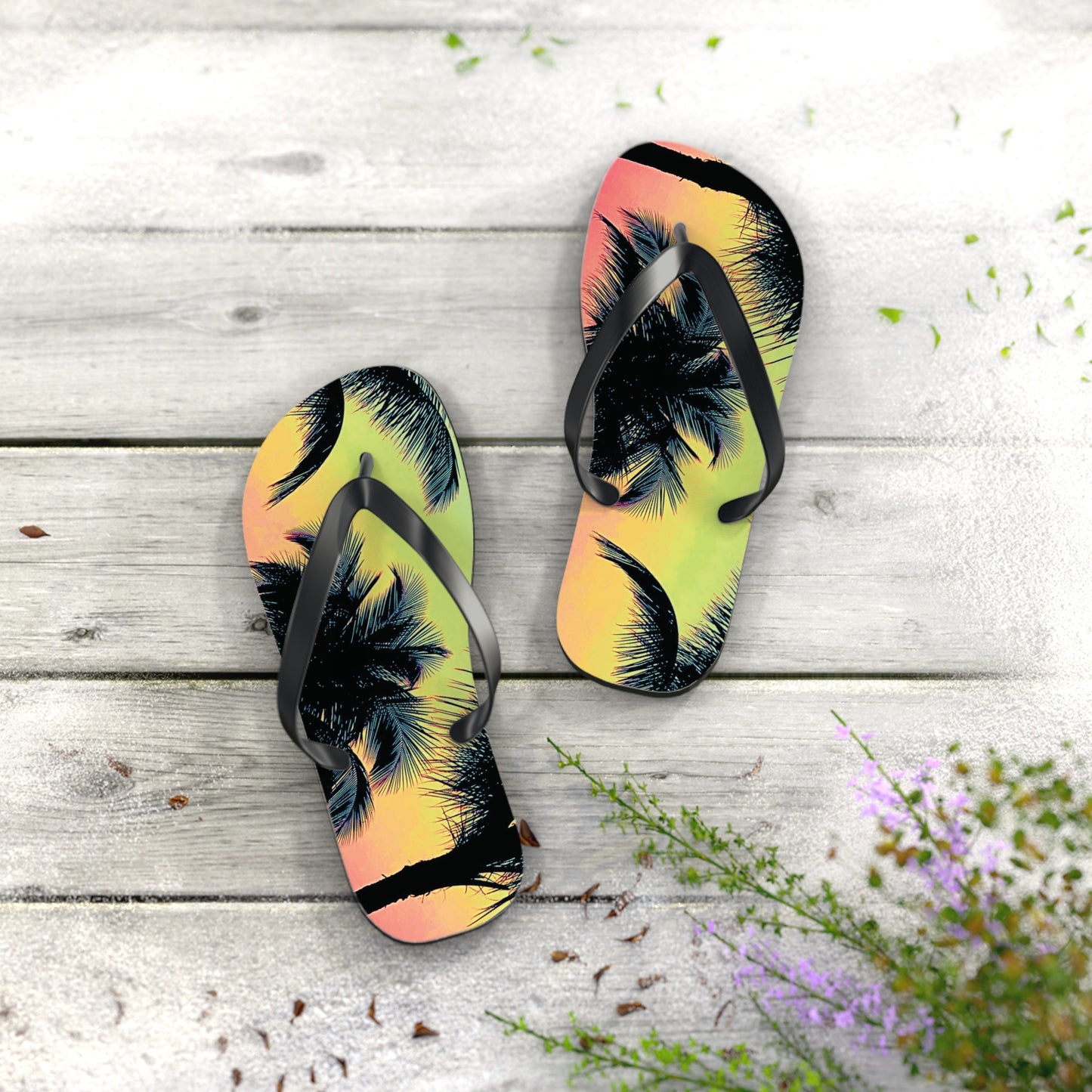 Flip Flops - Palm Glow Sangria