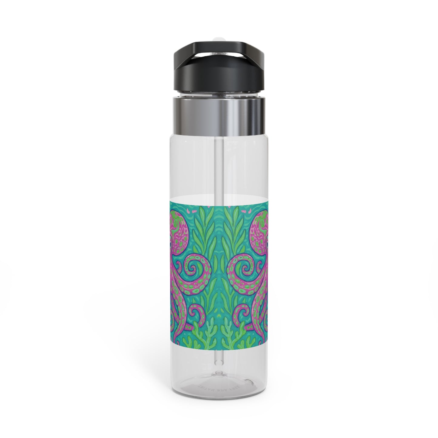 Tropical 20oz Tritan Sport Water Bottle -  Leakproof, Lightweight, BPA-Free / Purple Kraken Joe