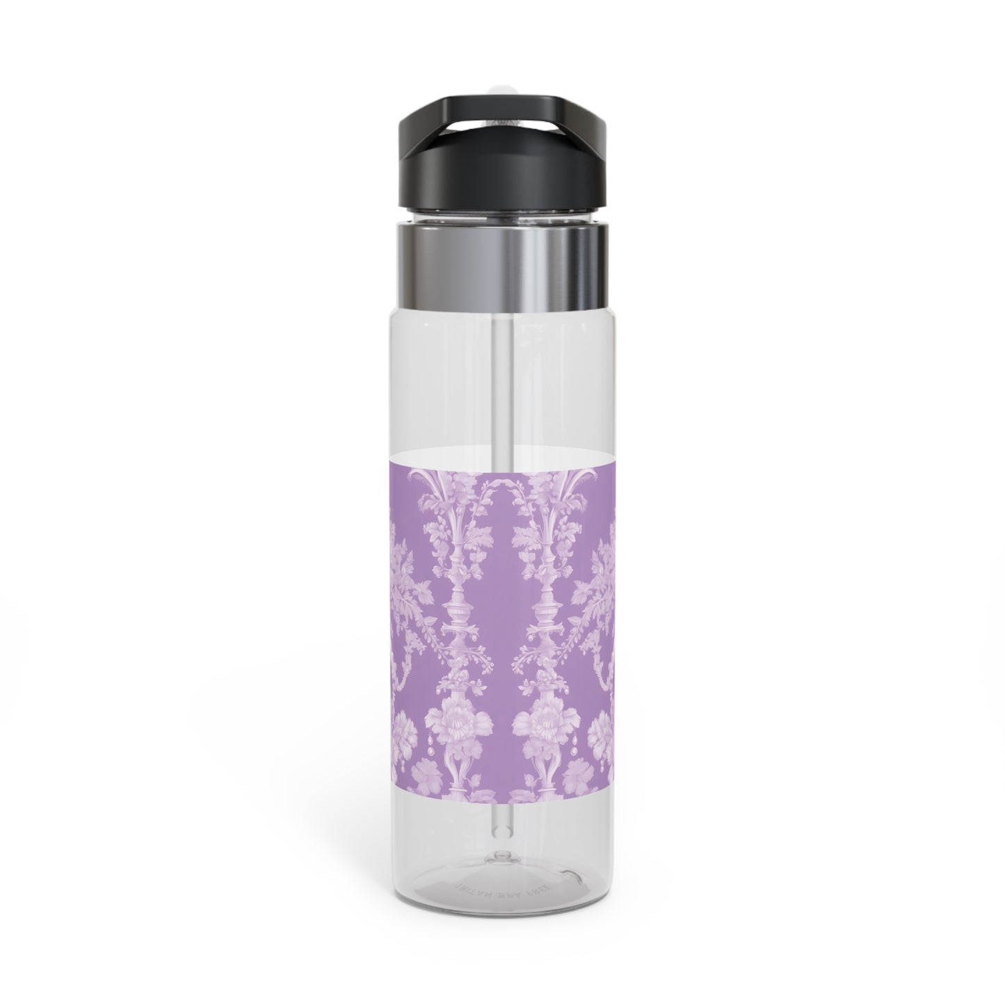 Tropical 20oz Tritan Sport Water Bottle -  Leakproof, Lightweight, BPA-Free / Pearl Lady Toile, Purple